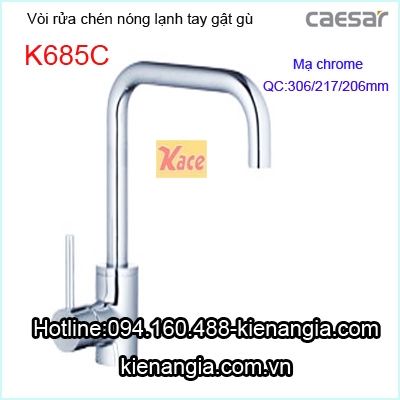 Vòi bếp nóng lạnh Caesar K685C