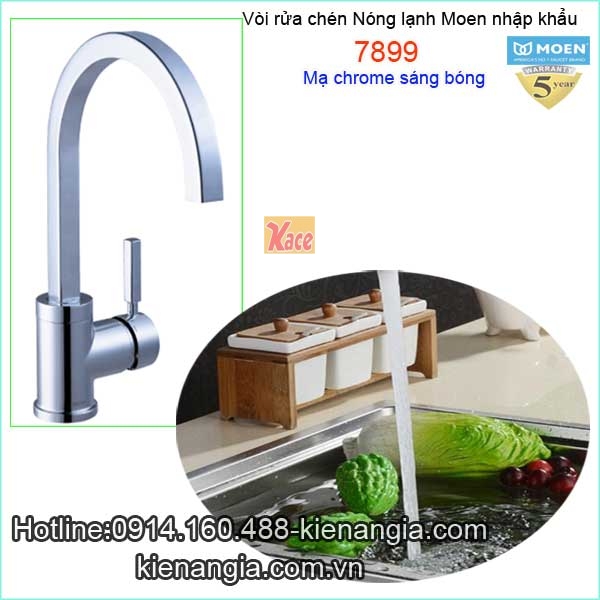 Vòi bếp nóng lạnh Moen Mỹ 7899