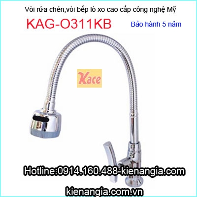 Vòi bếp,vòi rửa chén lạnh lò xo cao cấp KAG-O311KB