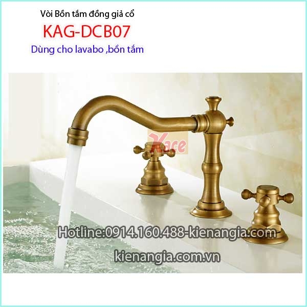 Vòi lavabovòi bồn tắm đồng giả cổ KAG-DCB07