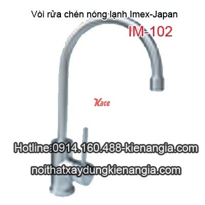 Vòi rửa chén bát nóng lạnh Imex-Japan IM102