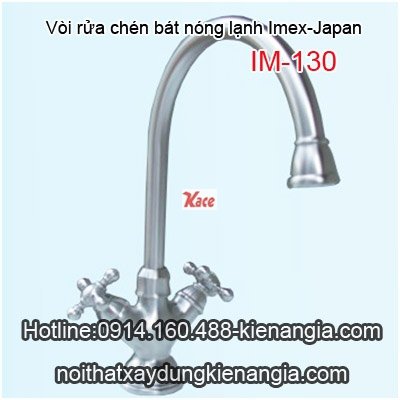 Vòi rửa chén bát nóng lạnh Imex-Japan IM130