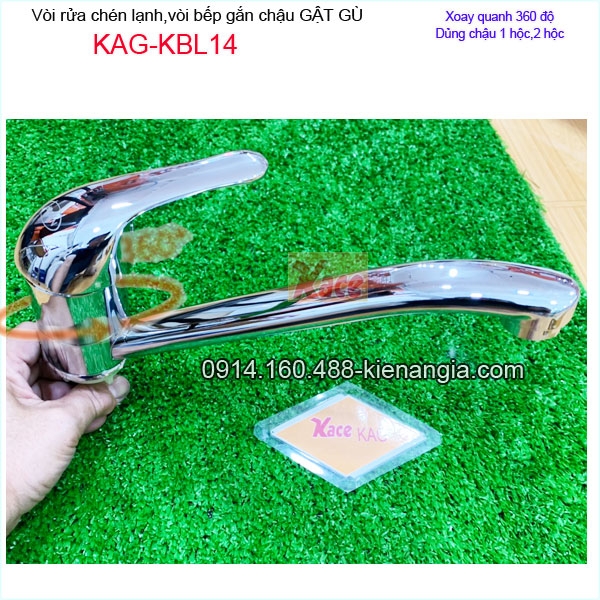 Vòi rửa chén lạnh gật gù giá rẻ KAG-KBL14