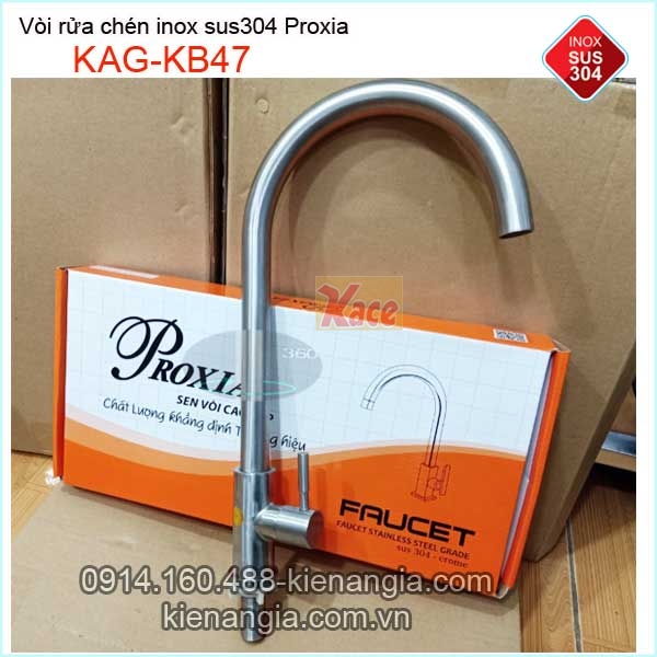 Vòi rửa chén lạnh inox sus304 Proxia KAG-KB47