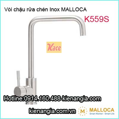 Vòi rửa chén Malloca Inox 304 K559S