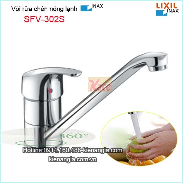 Vòi rửa chén nóng lạnh Inax SFV-302S