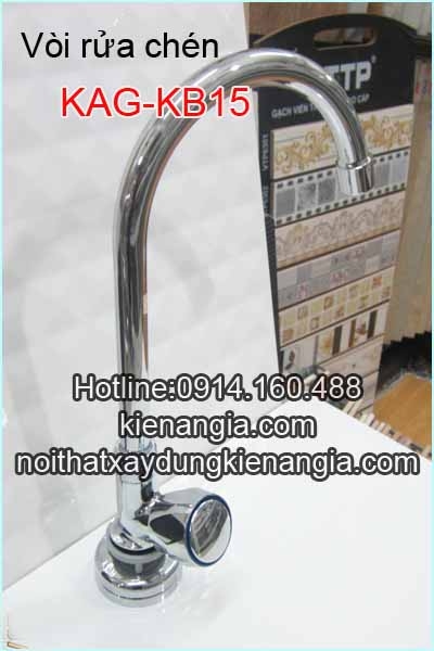 Vòi rửa chén tay vặn giá rẻ KAG-KB15