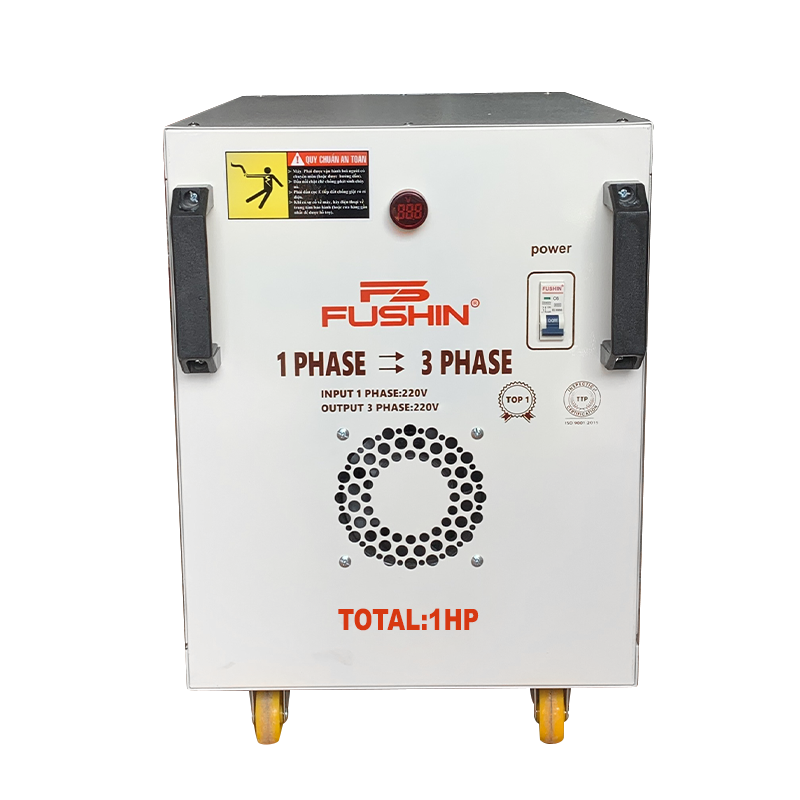 Biến áp 1 pha ra 3pha 220V 1HP