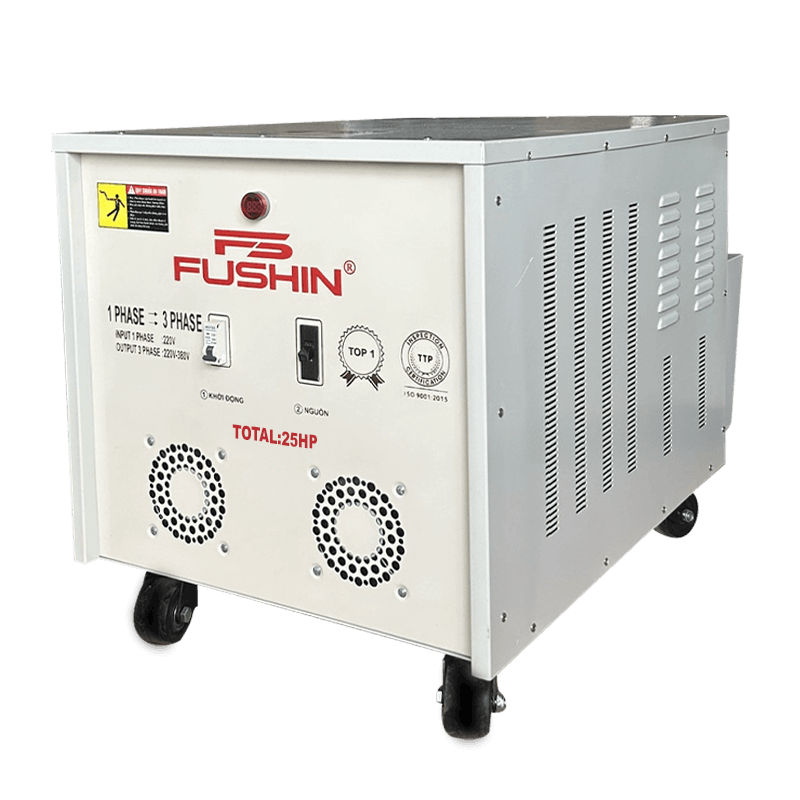 Biến áp 1 pha ra 3 pha 380V - 25HP FUSHIN