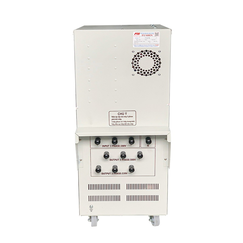 Ổn áp 3Pha 25KVA Dải 260V~430V ra 220V-380V