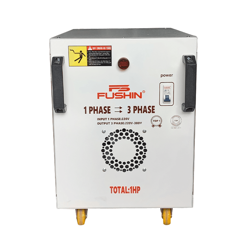 Biến áp 1 pha ra 3 pha 380V - 1HP FUSHIN