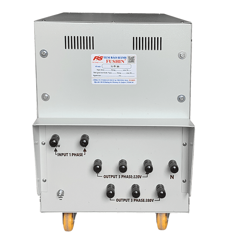 Biến áp 1 pha ra 3 pha 380V - 2HP FUSHIN