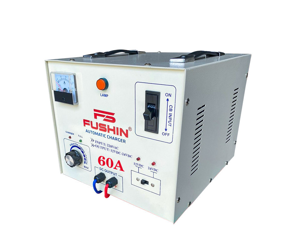 Sạc Tự Động 60A (12-24V) - Dây Đồng