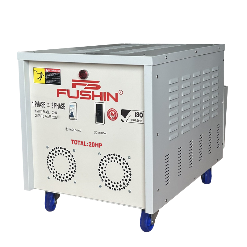 Biến áp 1 pha ra 3pha 220V - 20HP Fushin