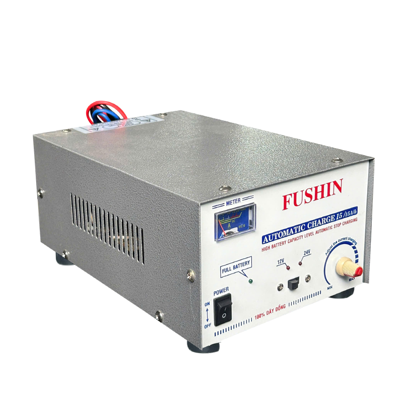 Sạc Tự Động 15A (12-24V) - Dây Đồng