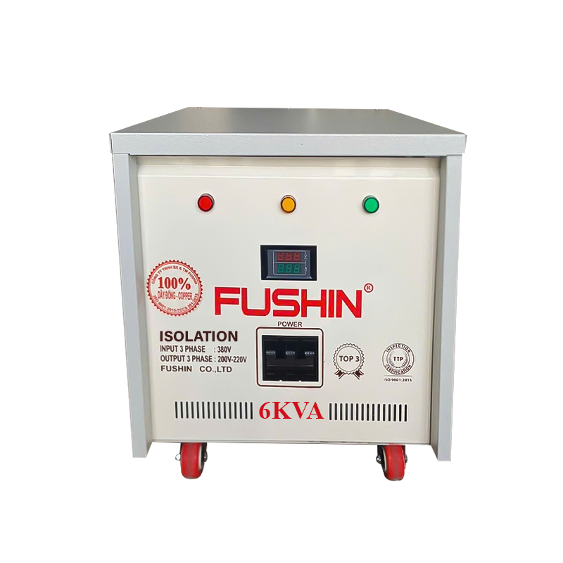 Biến áp 3 Pha cách ly 6KVA 380V/220V - DÂY ĐỒNG