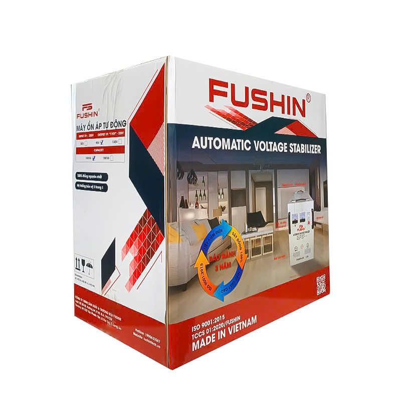 Ổn áp 1 Pha 10KVA điện áp dải 90V~250V