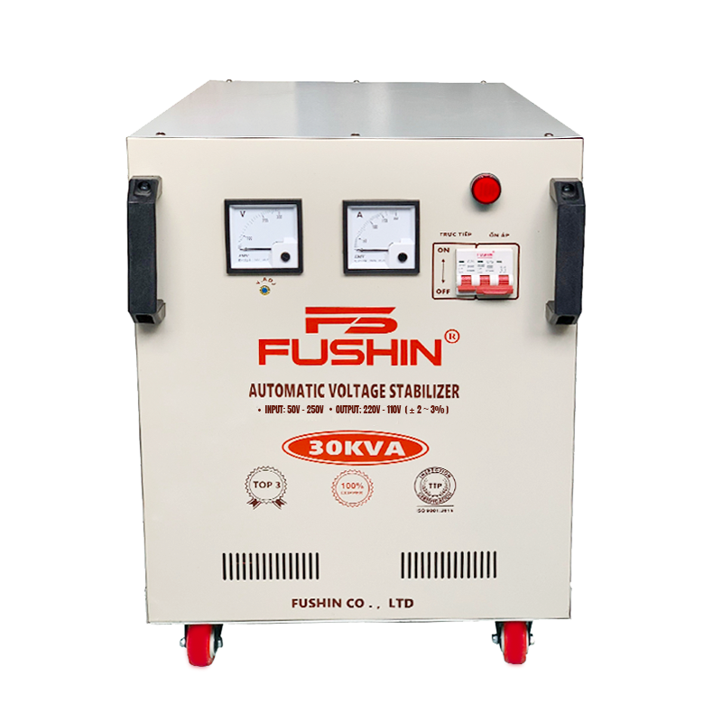Ổn áp 1 Pha 30KVA điện áp dải 50V~250V