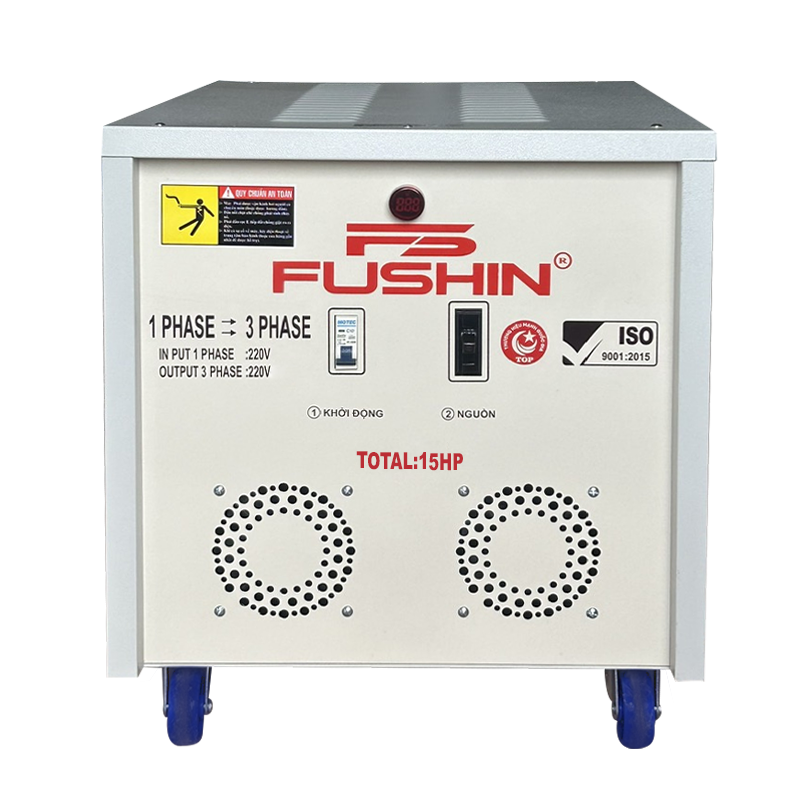 Biến áp 1 pha ra 3pha 220V - 15HP Fushin