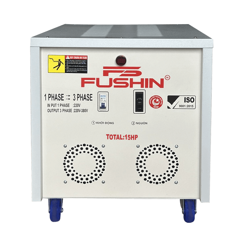 Biến áp 1 pha ra 3 pha 380V - 15HP FUSHIN