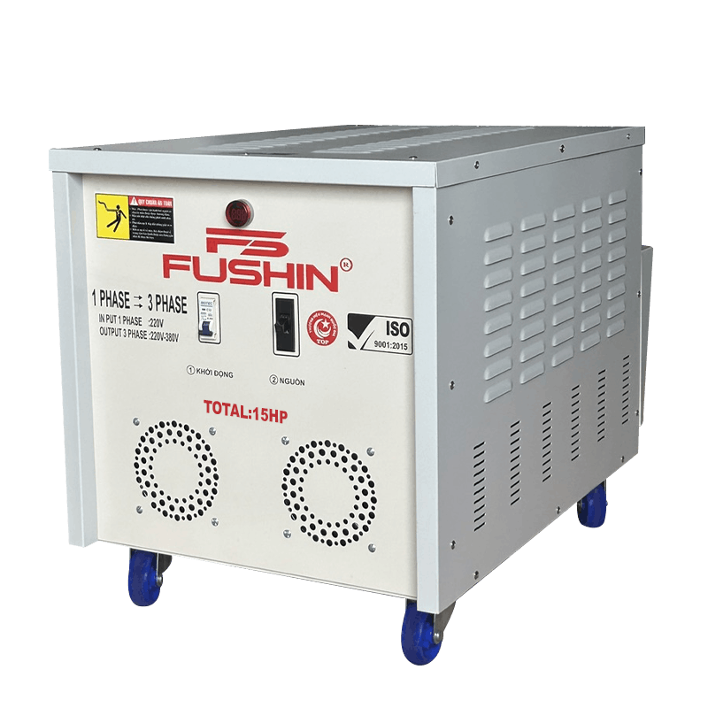 Biến áp 1 pha ra 3 pha 380V - 15HP FUSHIN