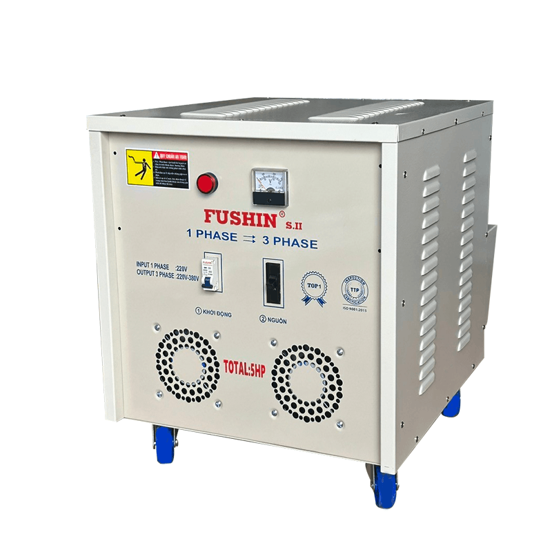 Biến áp 1 pha ra 3 pha 380V - 5HP FUSHIN