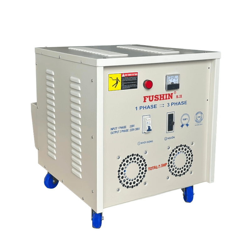 Biến áp 1 pha ra 3 pha 380V - 7.5HP FUSHIN