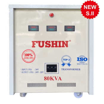 Biến Áp 3 Pha 80KVA Tự Ngẫu 380V/220V - Dây Đồng