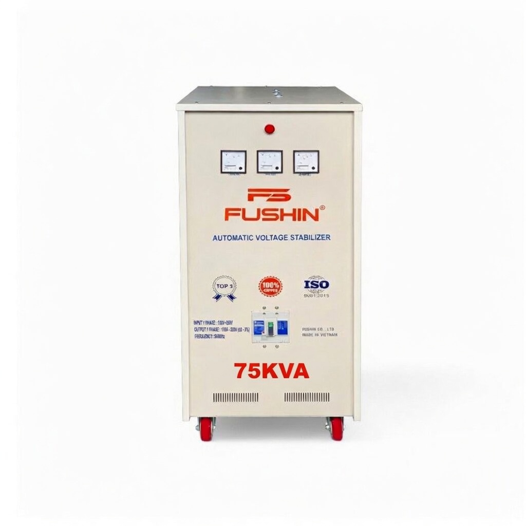 Ổn áp 1 Pha 75KVA Tải Nặng - Dải 50V~250V