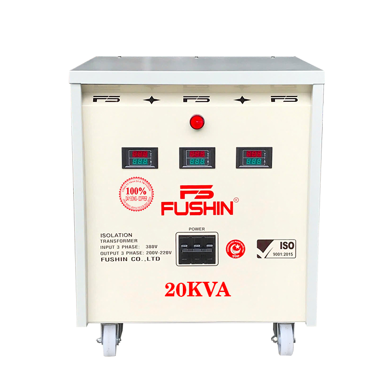 Biến áp 3 Pha cách ly 20KVA 380V/220V - DÂY ĐỒNG