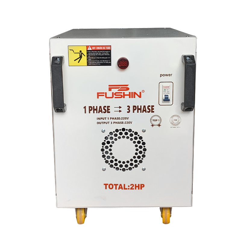 Biến áp 1 pha ra 3 pha 220V 2HP