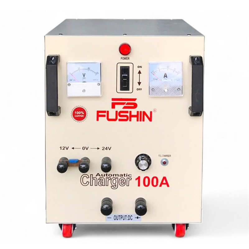 Sạc Tự Động 100A (12-24V) - Dây Đồng