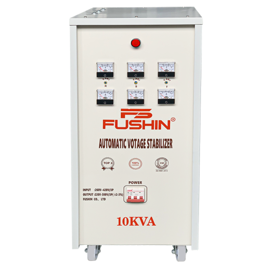 Ổn Áp 3P 10KVA NL Mặt Trời Dải 350V~500V Ra 380V