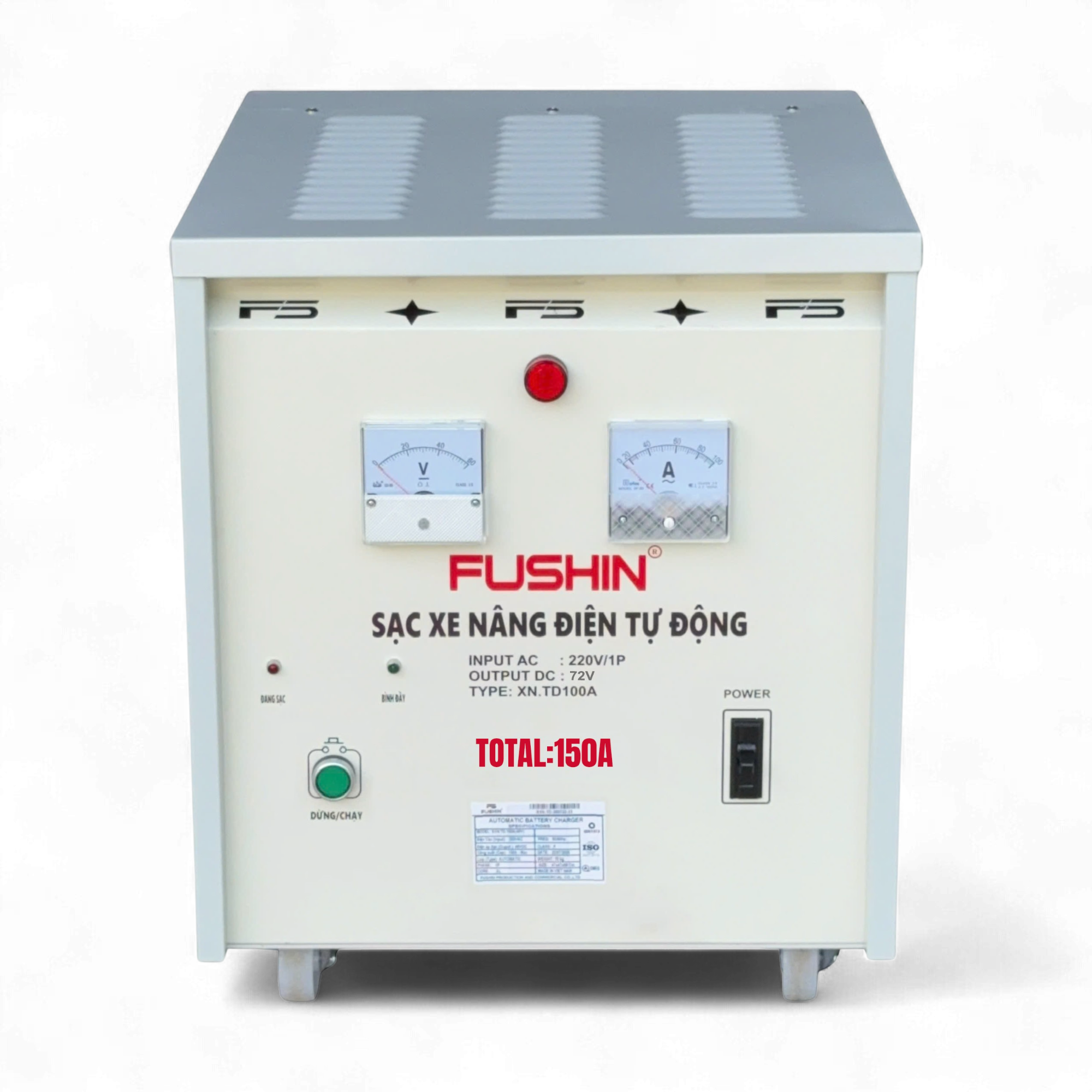 Máy Sạc Xe Nâng Tự Động 150A 72V