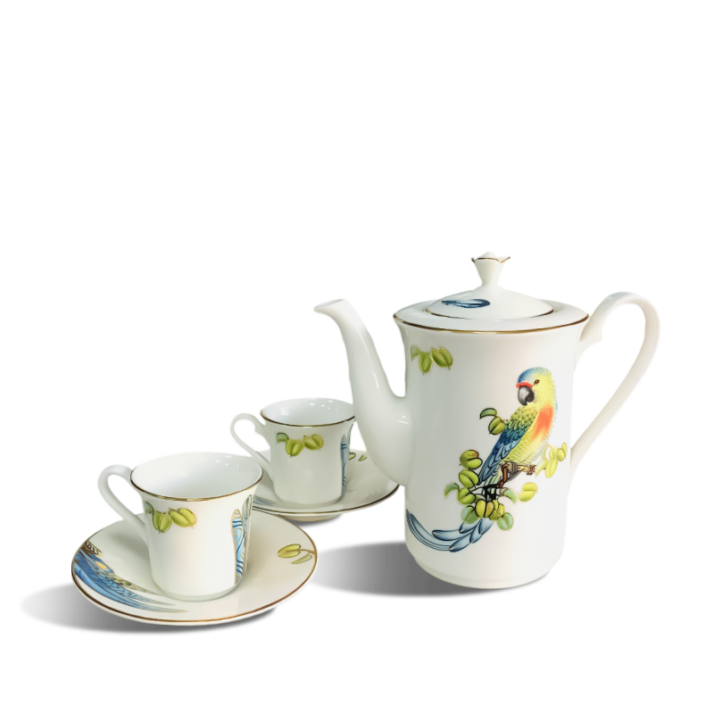 Bộ trà 0.8 L - Tulip ngà - Hoàng Yến