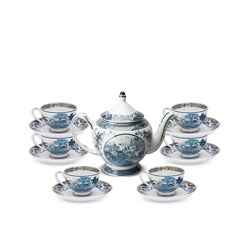 Bộ trà 0.65 L - Hoàng Cung - Hồn Việt Vàng