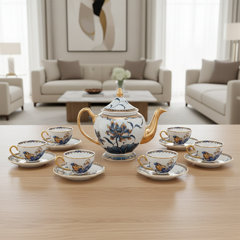 Bộ trà 0.65 L - Hoàng Cung - Sen Ngọc