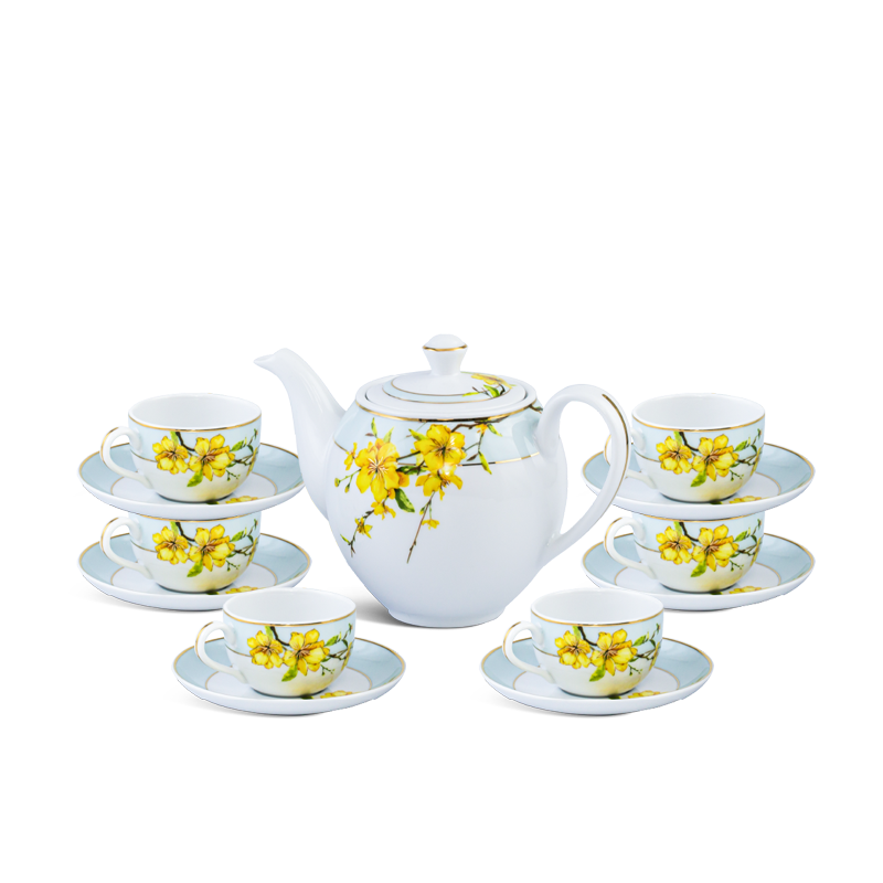 Bộ trà 0.8 L - Camellia - Hoa Mai