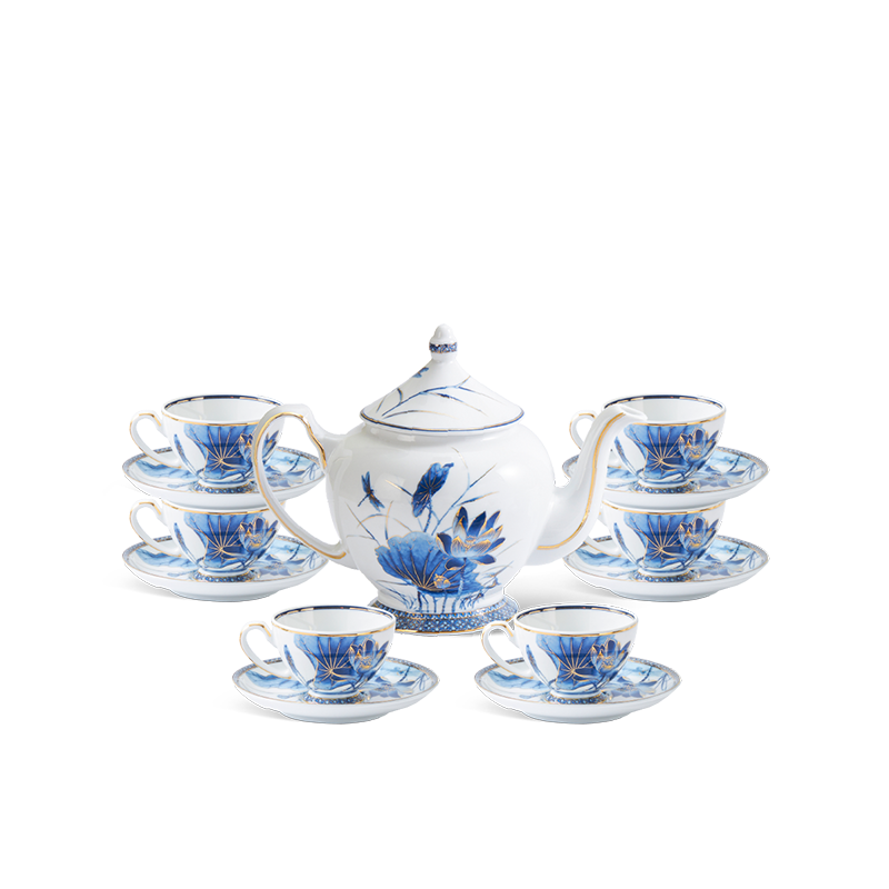 Bộ trà 0.65 L - Hoàng Cung - Sen Vàng