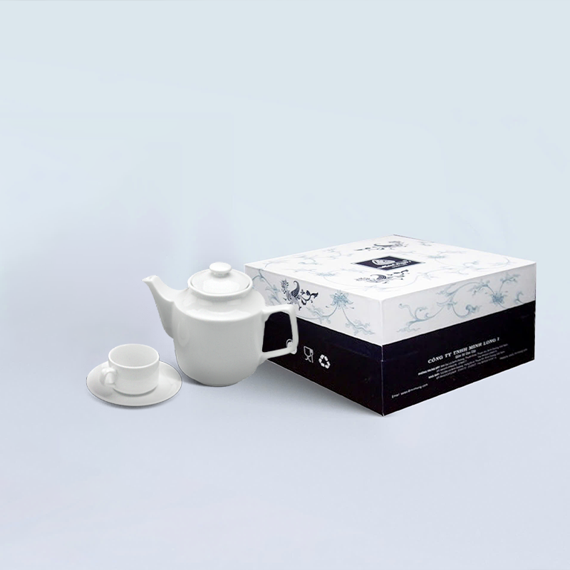 Bộ trà 0.7L - Jasmine - Trắng