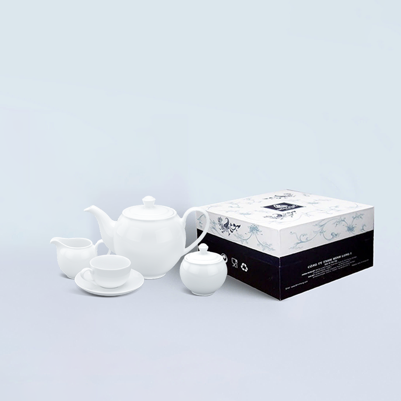 Bộ trà 1.1 L - Camellia - Trắng