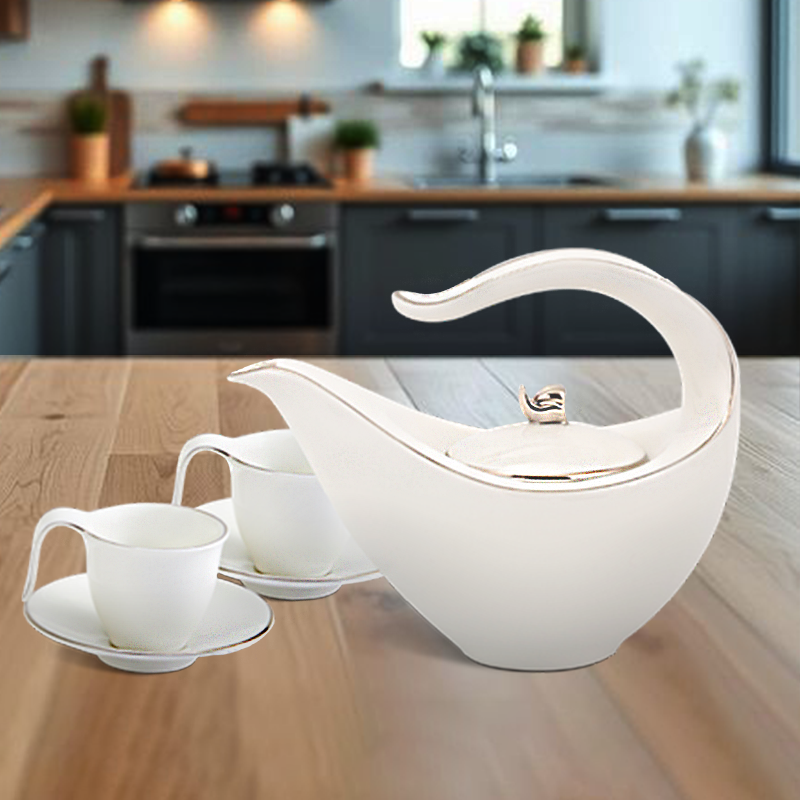Bộ trà 0.45 L - Anh Vũ - Chỉ Bạch Kim