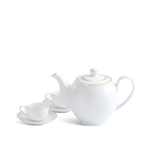 Bộ trà 0.5 L - Camellia - Viền Chỉ Vàng