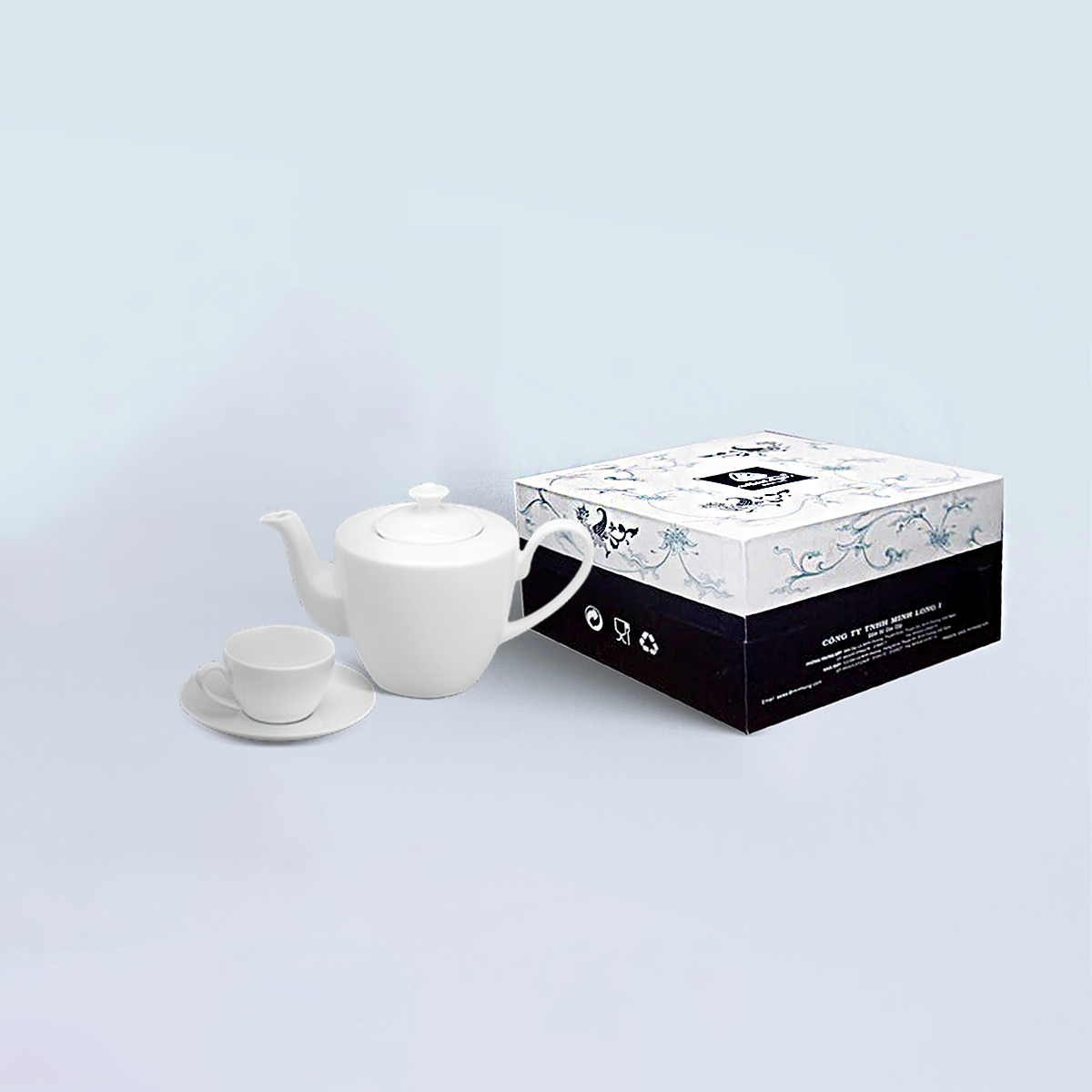 Bộ trà 0.65 L - Daisy - Trắng