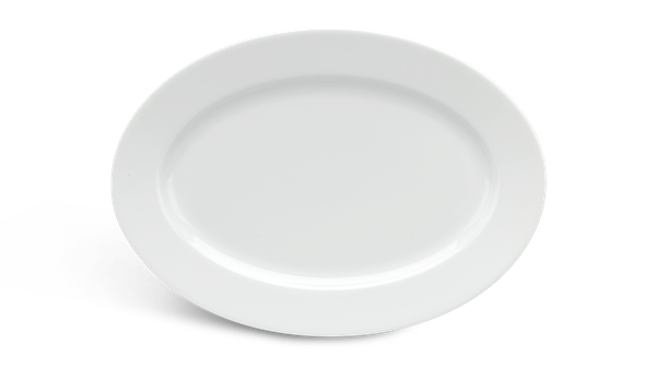 Dĩa oval 28cm - Jasmine - Trắng