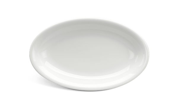 Dĩa oval ảo 32 cm daisy Lys Trắng Ngà