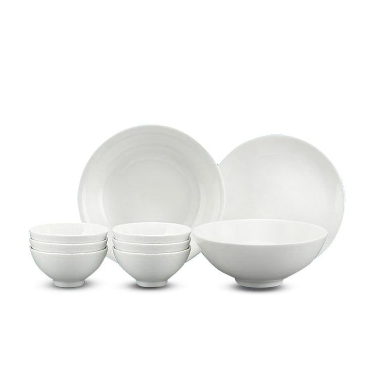 Bộ đồ ăn 09 sản phẩm - Daisy - Trắng