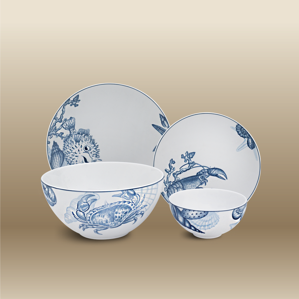 Bộ đồ ăn 09 sản phẩm - Timeless IFP - Đại Dương Sương Mờ