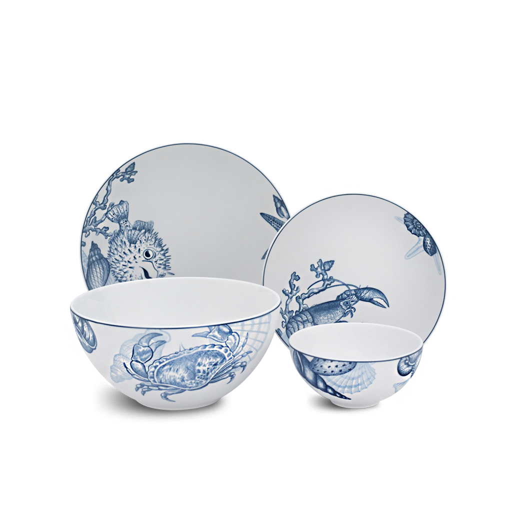 Bộ đồ ăn 09 sản phẩm - Timeless IFP - Đại Dương Sương Mờ