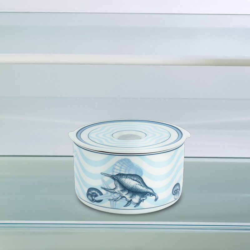 Hộp dưỡng sinh tròn đựng thực phẩm 13 cm + nắp (K) - Dưỡng Sinh - Đại Dương